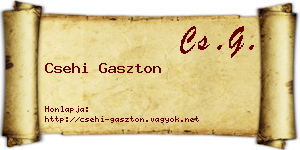Csehi Gaszton névjegykártya